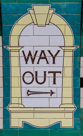 Underground Sign at Russell Square, London, 2018